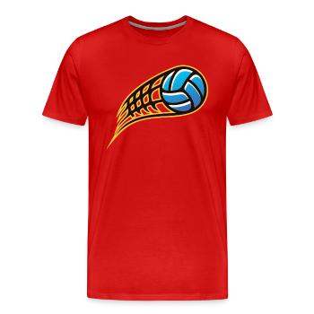 Ballsport - Männer Premium Bio T-Shirt - Rot - Vorne - Damien (186cm)