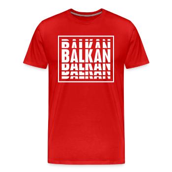 Balkan Urlaub Reise Kroatien Serbien Brate - Männer Premium Bio T-Shirt - Rot - Vorne - Damien (186cm)