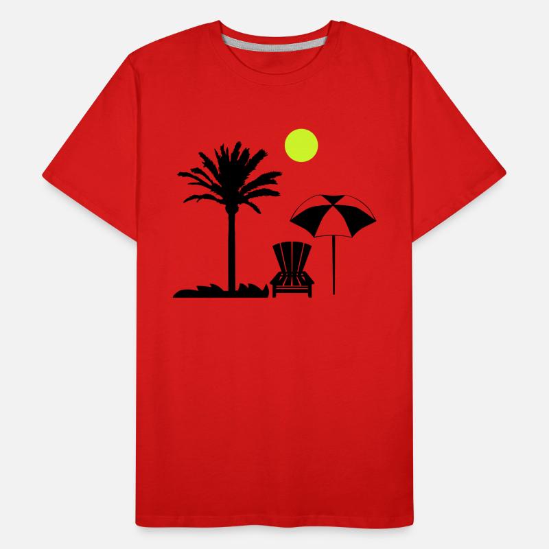 Chaise longue Palm Tree T-shirt bio Premium Homme