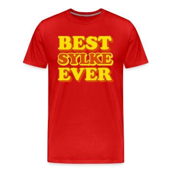 Sylke First Name Funny Gift - Men's Premium Organic T-Shirt - red - Front - Damien (186cm)