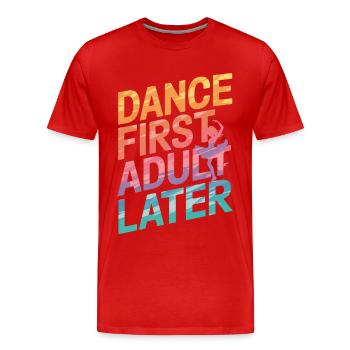 Tanzen Tänzer Tanzen - Männer Premium Bio T-Shirt - Rot - Vorne - Damien (186cm)