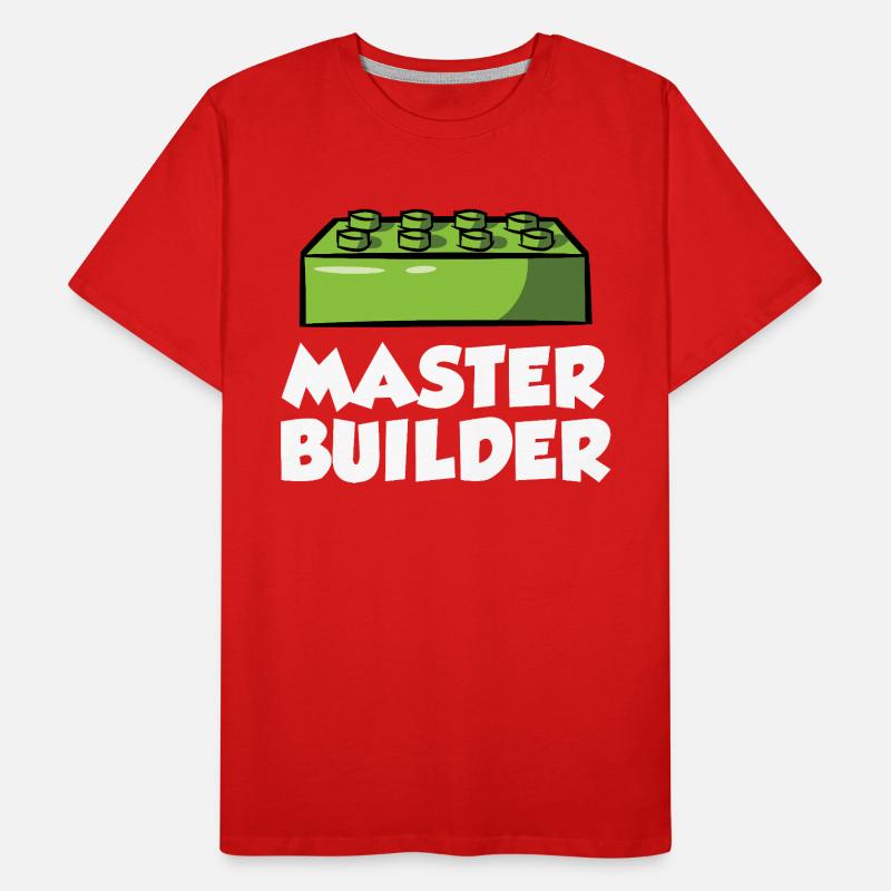 Brick Builder Brick Building Master Builder Men's Premium Organic T-Shirt