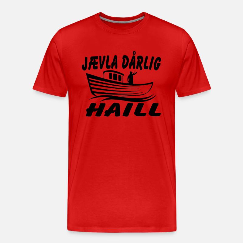 Verdammt schlimm - Männer Premium Bio T-Shirt - Rot