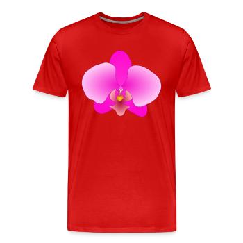 pink orchid - Men's Premium Organic T-Shirt - red - Front - Damien (186cm)
