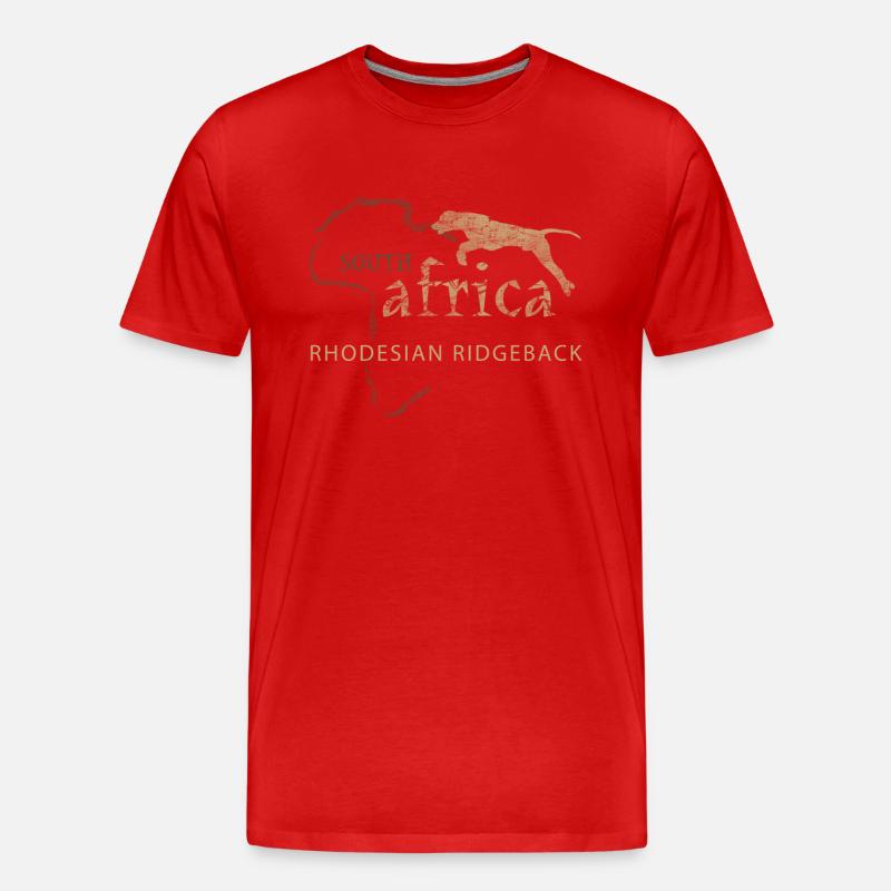 Rhodesian Ridgeback DD - Männer Premium Bio T-Shirt - Rot