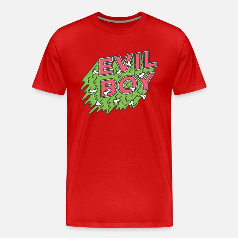 schlechter Junge - Männer Premium Bio T-Shirt - Rot