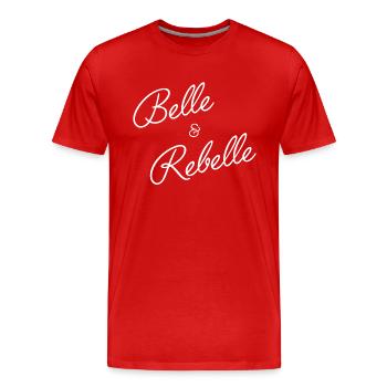 Belle et rebelle - T-shirt bio Premium Homme - rouge - Devant - Damien (186cm)