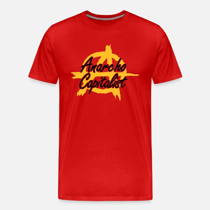 (Anarcho-) Capitalism 2 - Männer Premium Bio T-Shirt - Rot