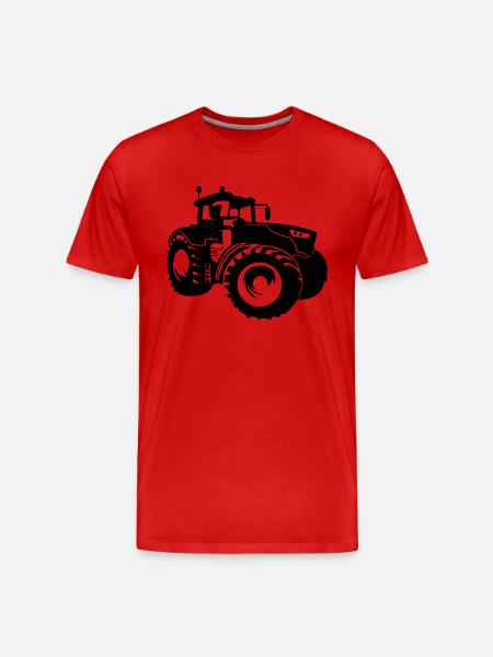 traktor - Men's Premium Organic T-Shirt - red