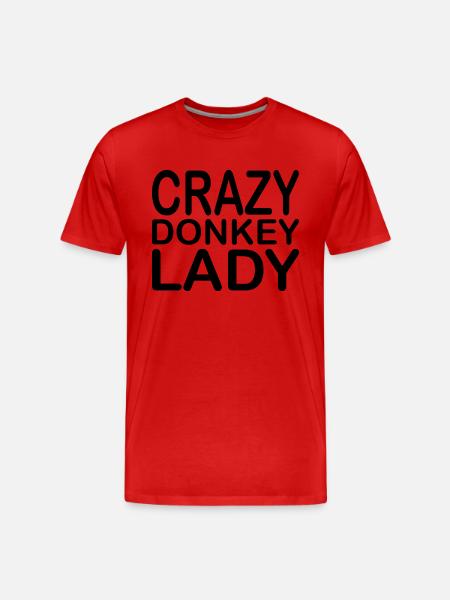 Donkey Esel - Men's Premium Organic T-Shirt - red