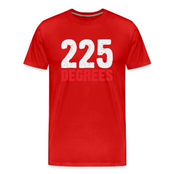 225 GRAD GRILLSAISON - Männer Premium Bio T-Shirt - Rot - Vorne - Damien (186cm)