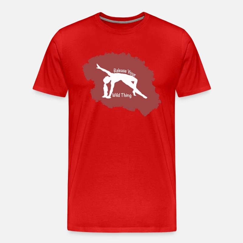 Release your wild Thing - Männer Premium Bio T-Shirt - Rot