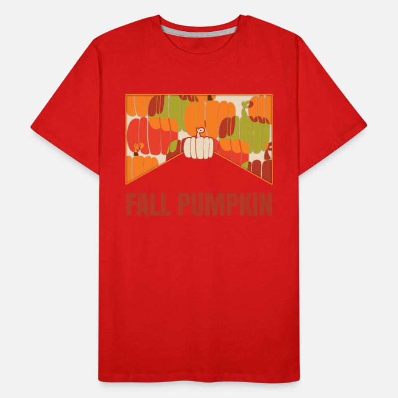 Fall Pumpkin Men's Premium Organic T-Shirt