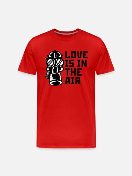 love in the air - Men's Premium Organic T-Shirt - red