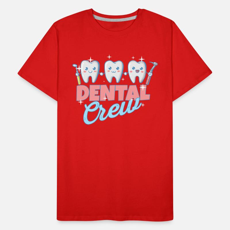 Dentist Dental Assistant Practice Teeth I Gift Men's Premium Organic T-Shirt