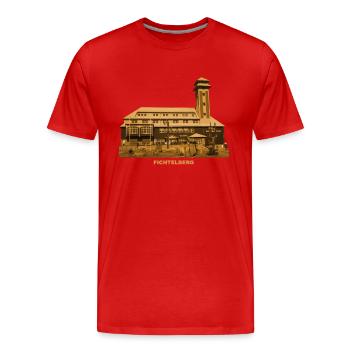 Fichtelberg Oberwiesenthal Saxe Erzgebirge - T-shirt bio Premium Homme - rouge - Devant - Damien (186cm)