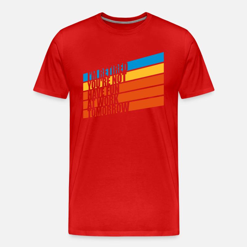 have fun at work - Männer Premium Bio T-Shirt - Rot