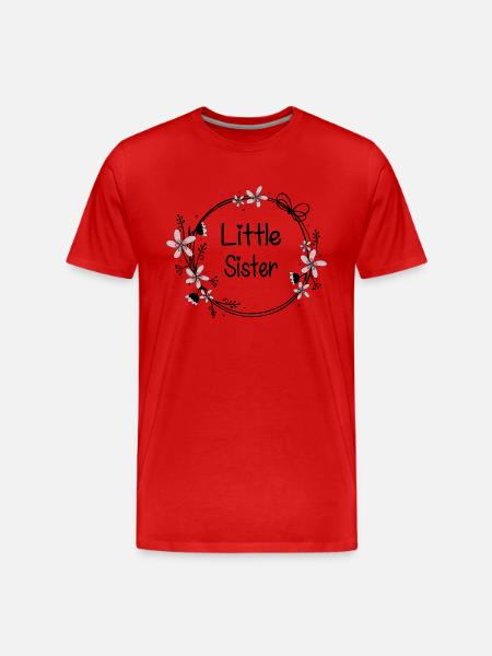 Little Sister - Men's Premium Organic T-Shirt - red