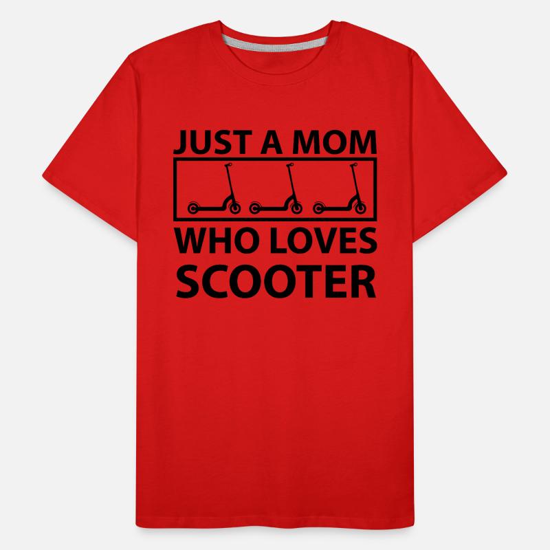 E-Scooter E-Roller Scooter T-shirt bio Premium Homme