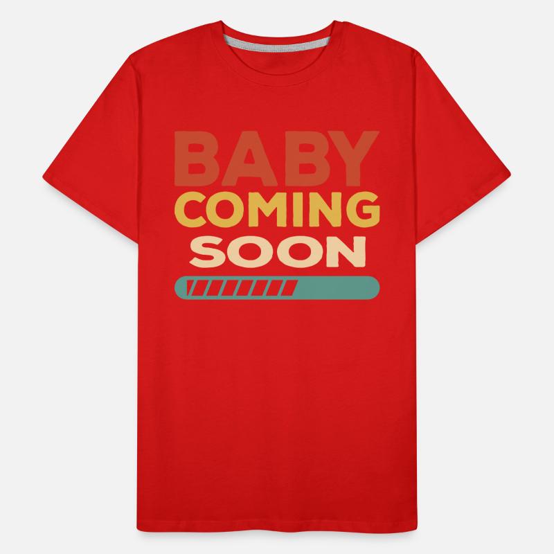 Bébé à venir Naissance de l’enfant Descendance T-shirt bio Premium Homme