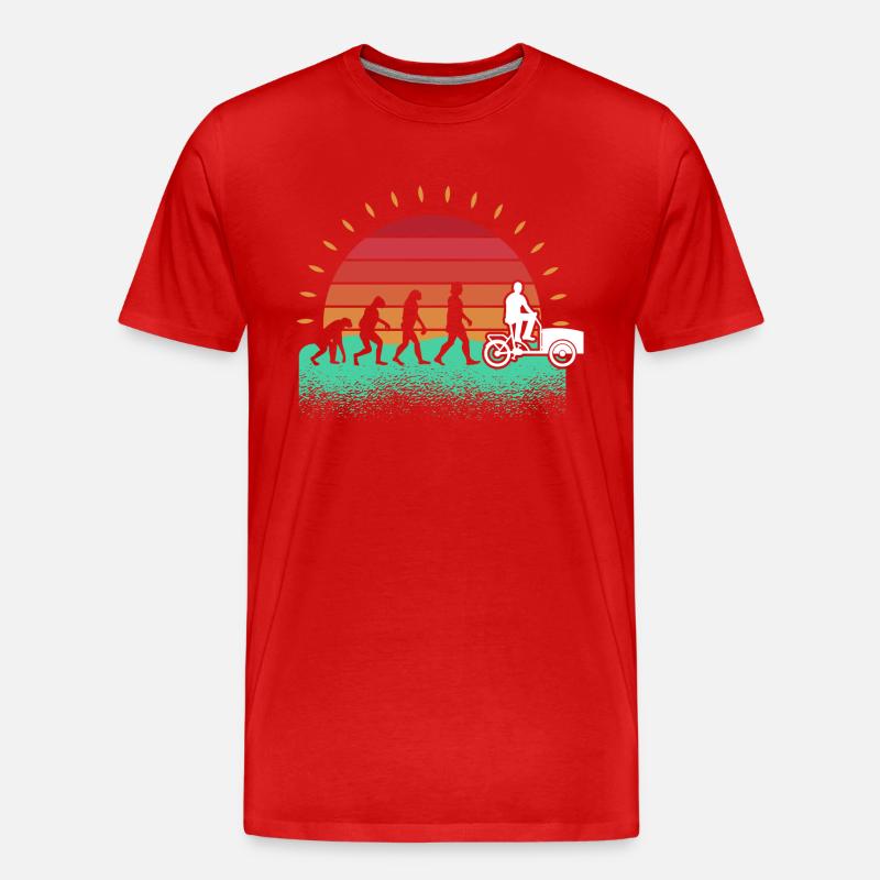 Bicyclette Cargo Vélo Cargo Vélo - T-shirt bio Premium Homme - rouge