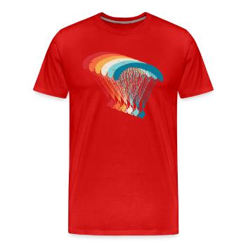 Skydive Evolution: Conception de parapente - T-shirt bio Premium Homme - rouge - Devant - Damien (186cm)