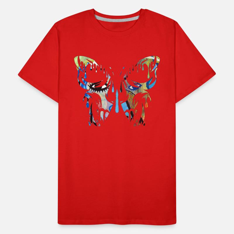 Tatouage Papillon Nature Papillons Mignon Cocon D’été T-shirt bio Premium Homme