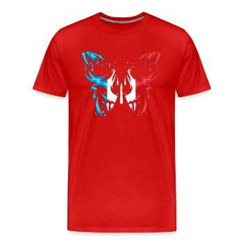 Frankreich, Länderflagge, offizielle Staaten, Kontinent - Männer Premium Bio T-Shirt - Rot - Vorne - Damien (186cm)