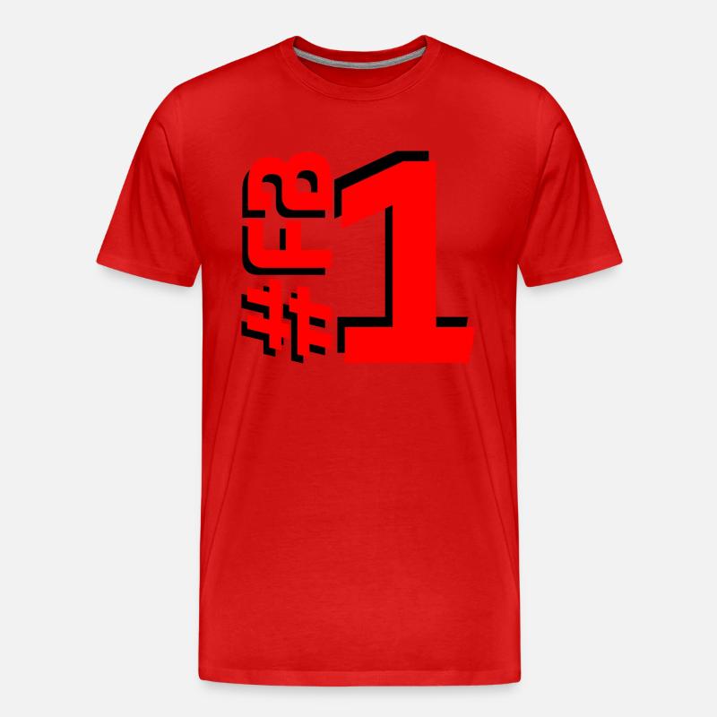 FB1-KARTON - Männer Premium Bio T-Shirt - Rot