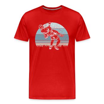 Suplex Wrestler Wrestling Ringen Kampfsport - Männer Premium Bio T-Shirt - Rot - Vorne - Damien (186cm)