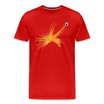 MonstRumms No. 20 - Men's Premium Organic T-Shirt - red - Front - Damien (186cm)