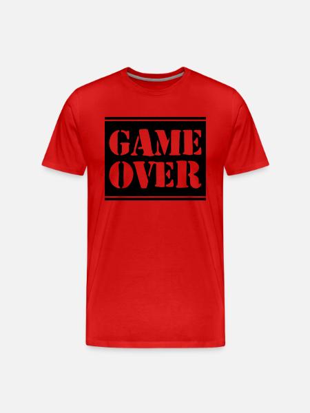 Game over - Men's Premium Organic T-Shirt - red