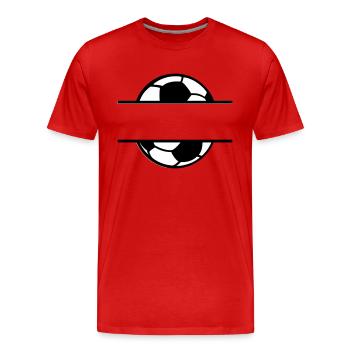 Fußball Soccer - T-shirt bio Premium Homme - rouge - Devant - Damien (186cm)