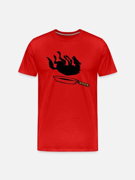 Cheval dans la casserole - T-shirt bio Premium Homme - rouge