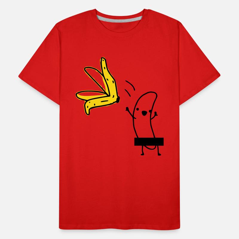 Striptease Banana Men's Premium Organic T-Shirt