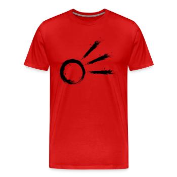 Comet symbol tail star astrology astronomy - Men's Premium Organic T-Shirt - red - Front - Damien (186cm)