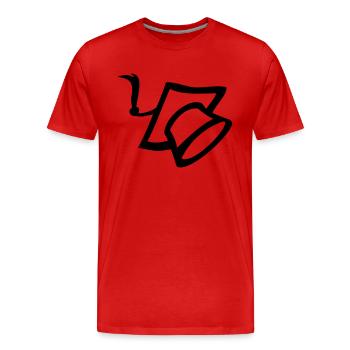 studentenkappe - Männer Premium Bio T-Shirt - Rot - Vorne - Damien (186cm)