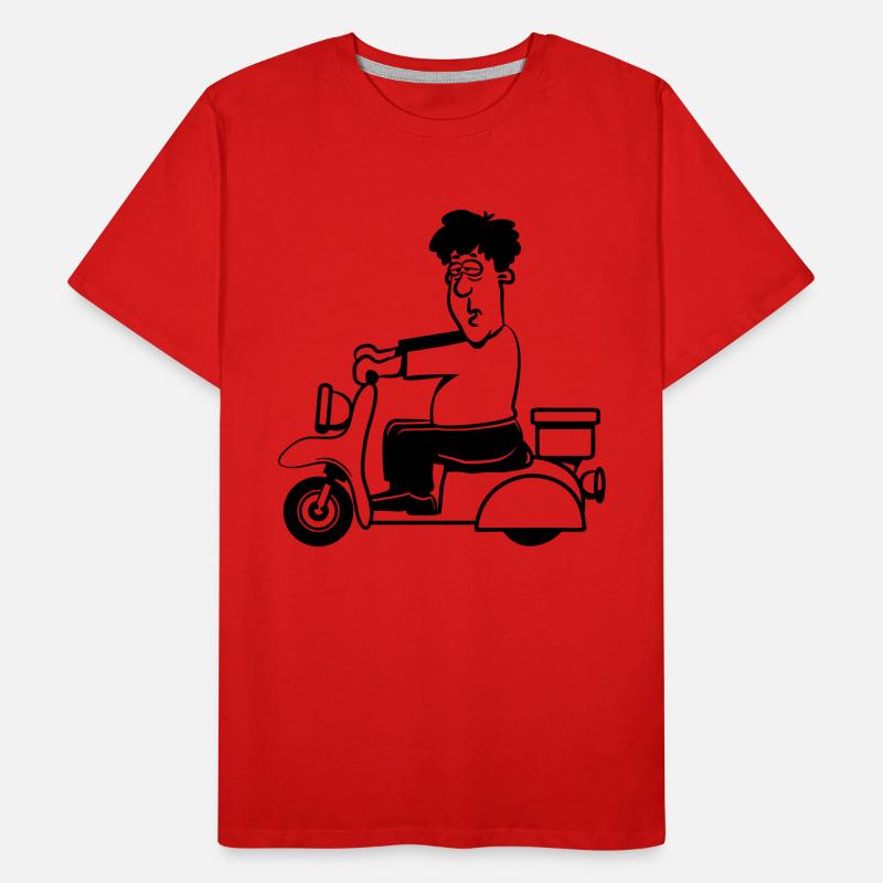 motorroller witzig Männer Premium Bio T-Shirt