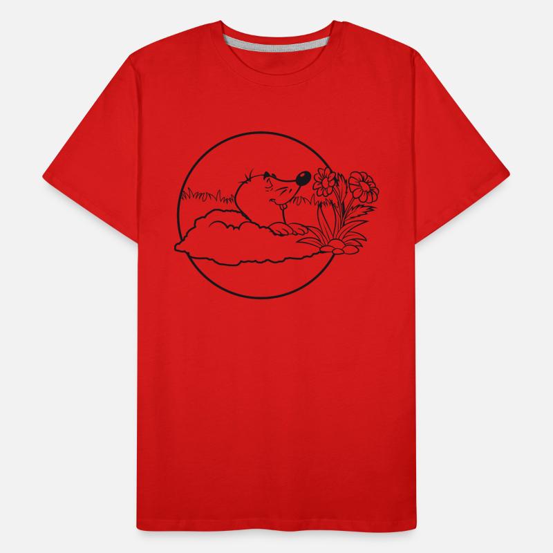 Mole Earth Mole Grêle Fleur Odeur Parfum Sp T-shirt bio Premium Homme