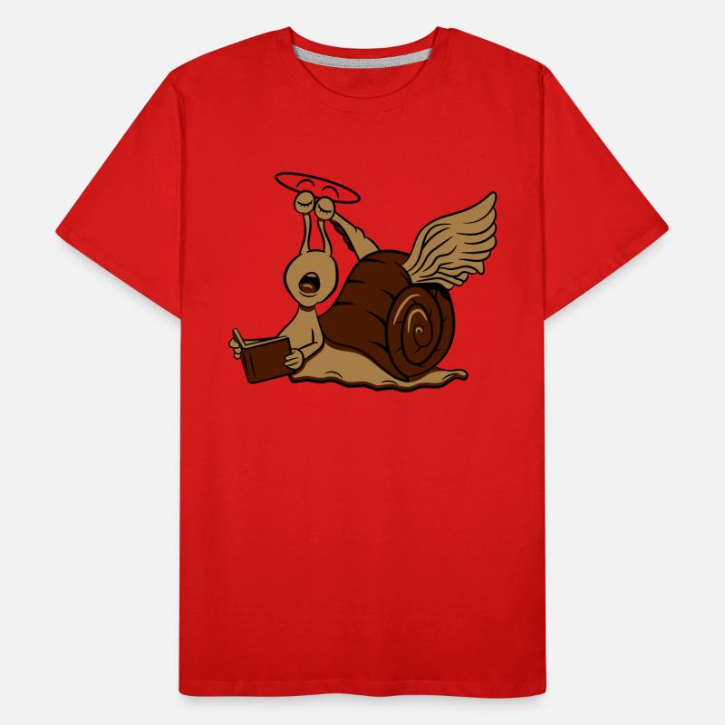 Escargot drôle d'ange T-shirt bio Premium Homme