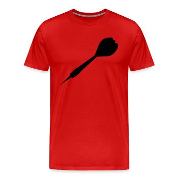 Fléchettes Fléchettes Fléchettes Fléchettes Joueurs de fléchettes Sport - T-shirt bio Premium Homme - rouge - Devant - Damien (186cm)