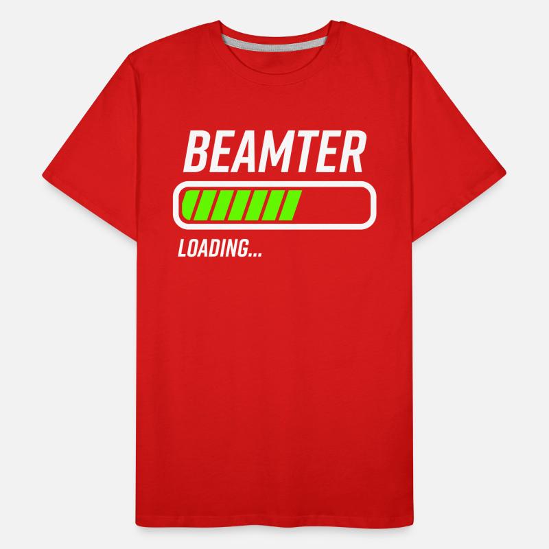 Beamter Loading Ladebalken Männer Premium Bio T-Shirt