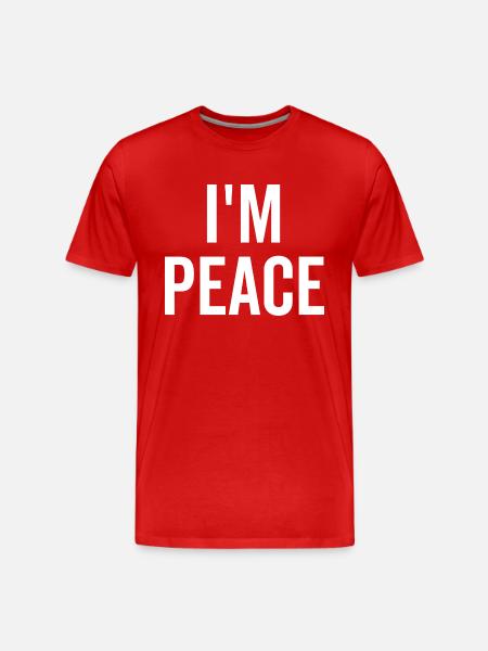 I'm Peace - Men's Premium Organic T-Shirt - red