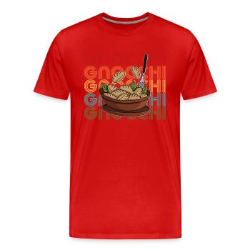Gnocchi Nudeln Pasta Gericht Italien Chefkoch - Männer Premium Bio T-Shirt - Rot - Vorne - Damien (186cm)