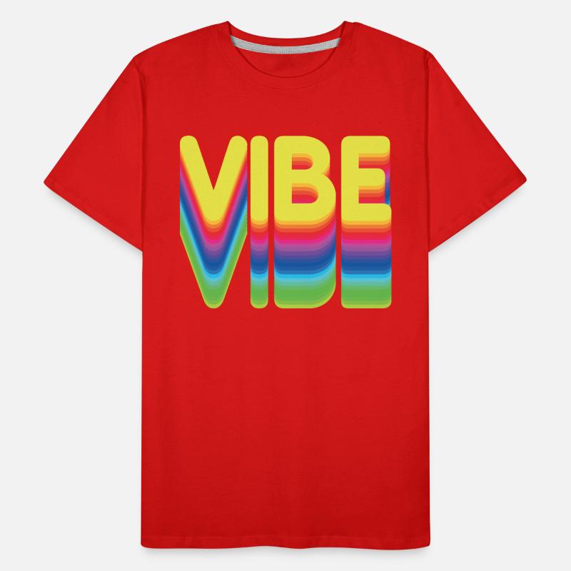 Nur gute Vibes - retro style Männer Premium Bio T-Shirt