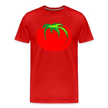 tomate - T-shirt bio Premium Homme - rouge - Devant - Damien (186cm)
