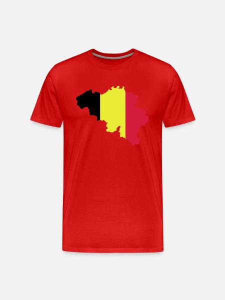 Belgique - T-shirt bio Premium Homme - rouge