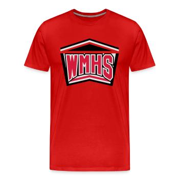 WMHS 2 - T-shirt bio Premium Homme - rouge - Devant - Damien (186cm)