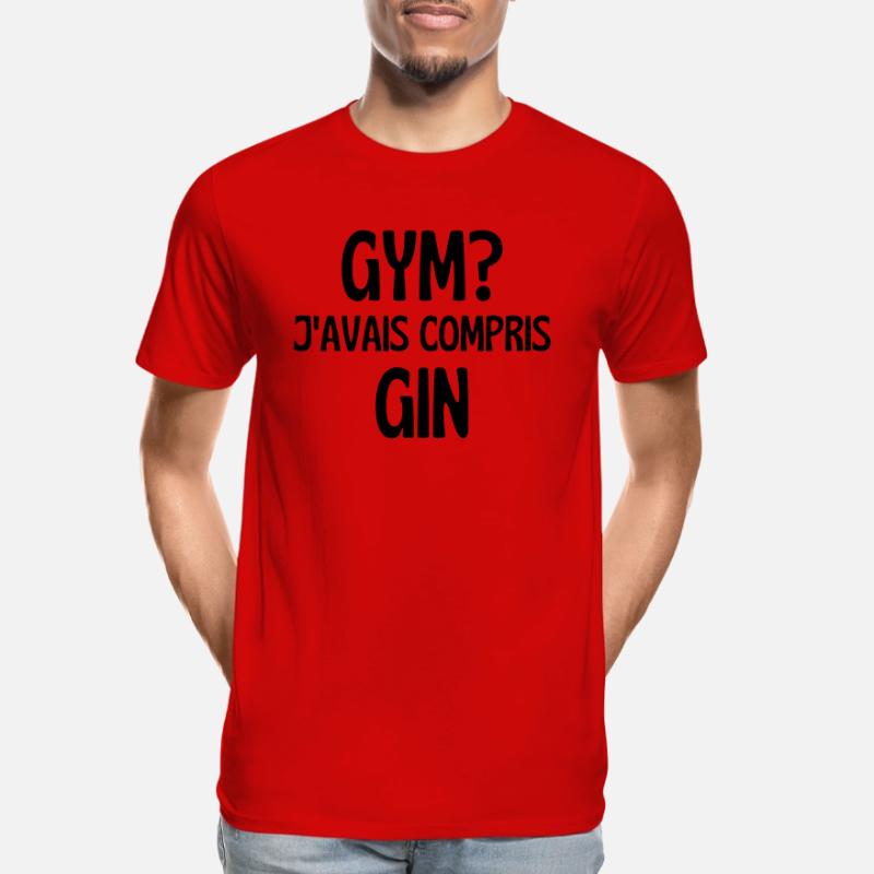 j'avais compris gin T-shirt bio Premium Homme