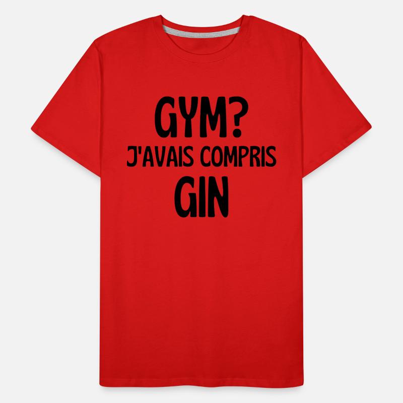 j'avais compris gin T-shirt bio Premium Homme